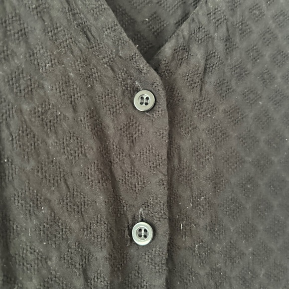 Long Black Buttoned Shirt - Picture 2 of 5